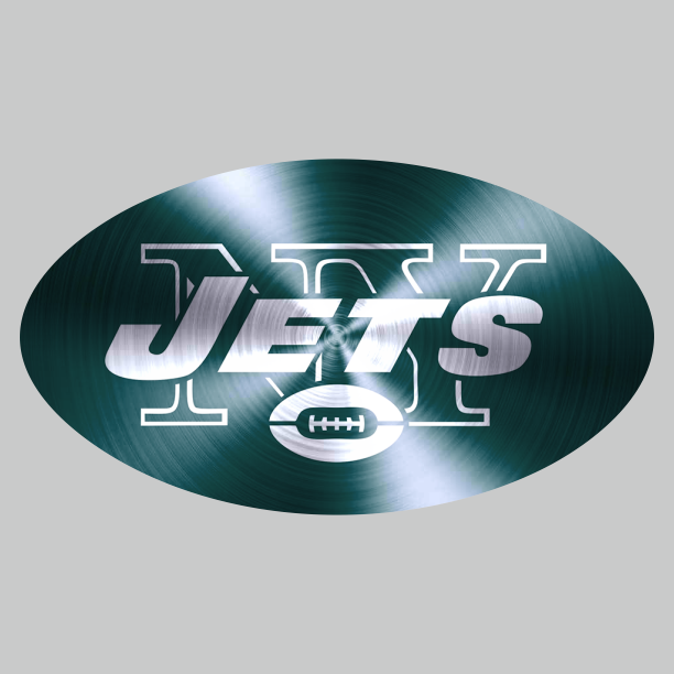 New York Jets Stainless steel logo iron on paper